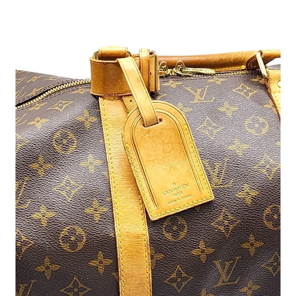 Louis Vuitton Keepall Bandouliere 60 Duffle Travel Bag LV Monogram Canvas